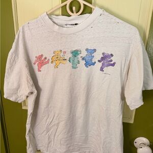 Vintage thrashed Grateful Dead shirt from 1985 see all pics holes everywhere